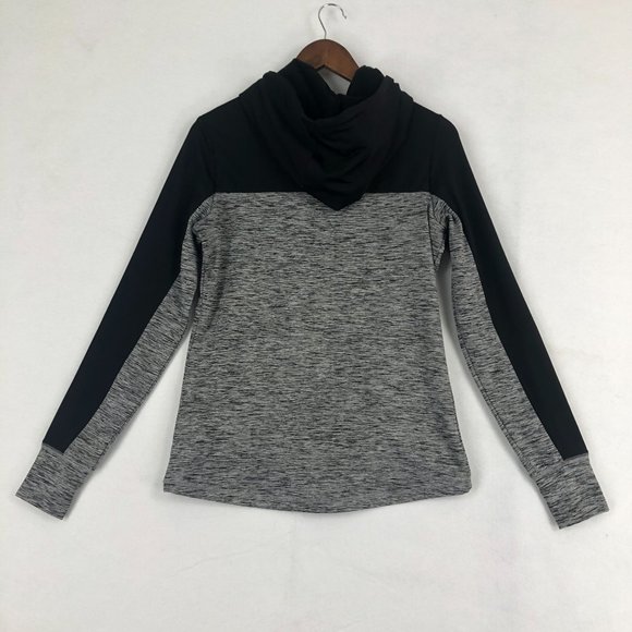 NFL Women's Size Small Black Grey Pittsburgh Steelers Pullover Sweatshirt Hood - Picture 12 of 12